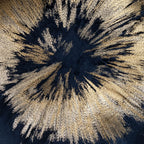 Mira Starburst Navy Velvet Pillow