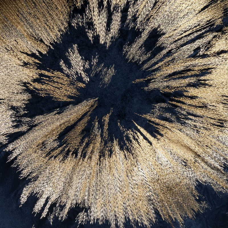 Mira Starburst Navy Velvet Pillow