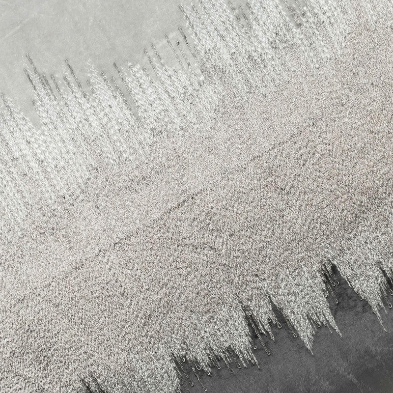 Mira Grey Silver Velvet Pillow