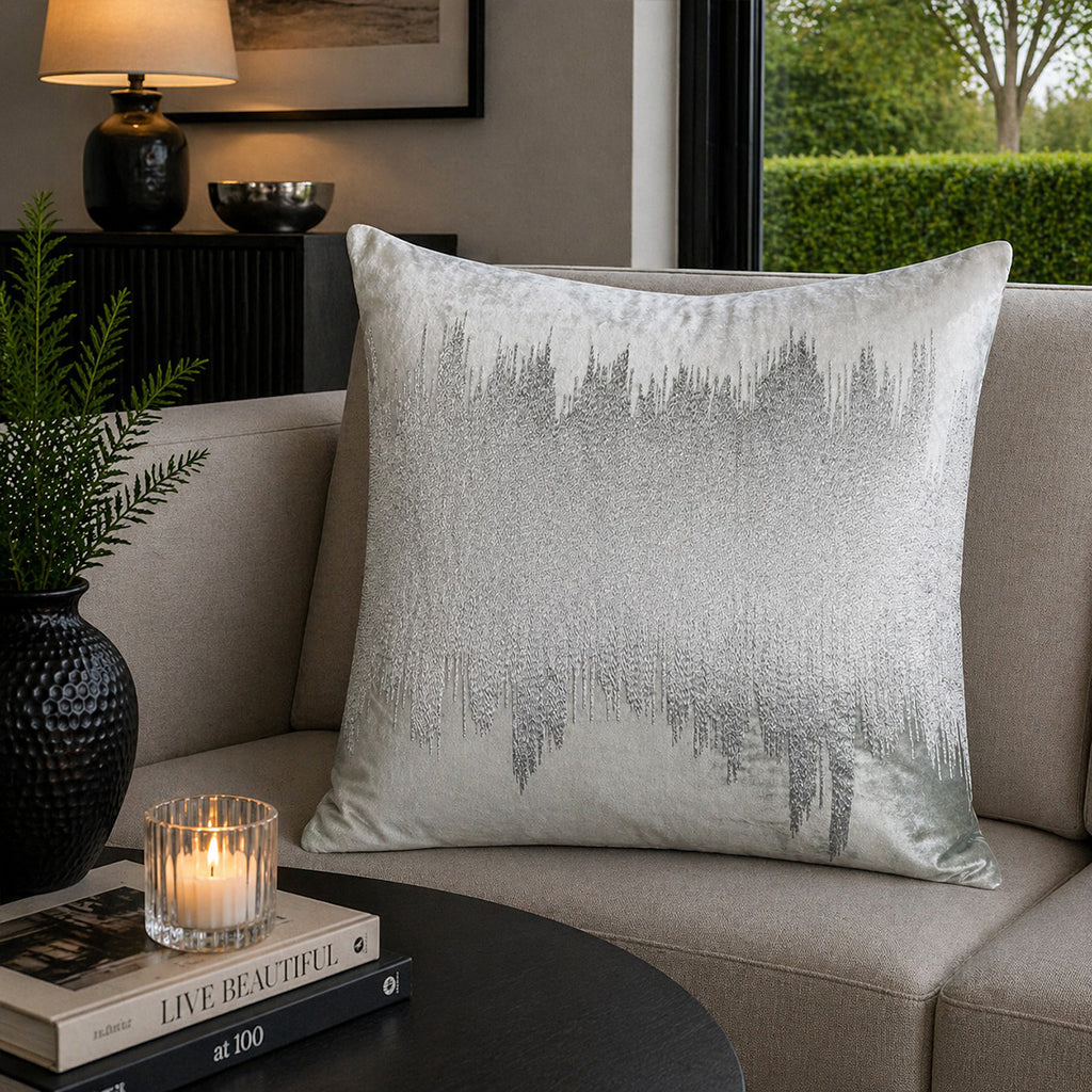 Mira Ivory Aqua Pillow - MIRA03J-IVAQ