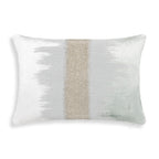 Mira Ivory Aqua Lumbar Pillow