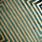 Mona Green Gold Pillow