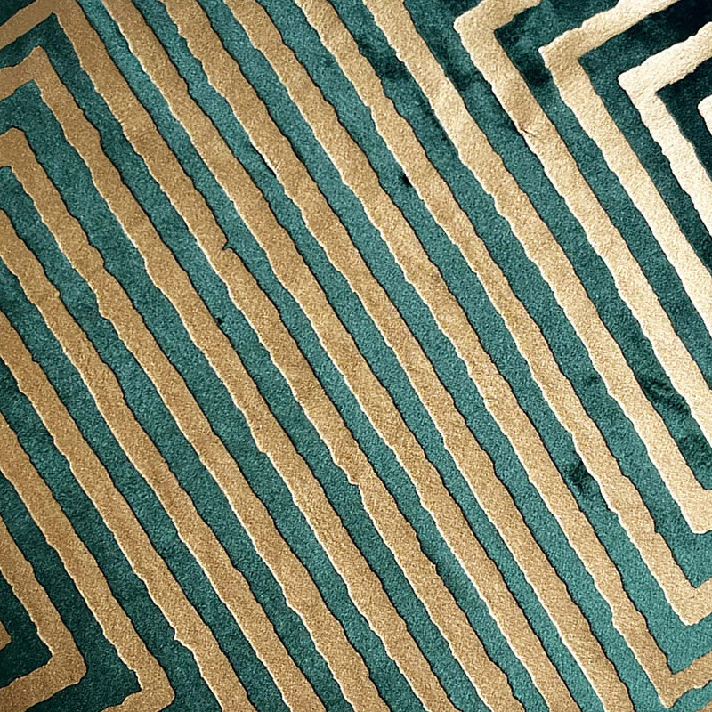 Mona Green Gold Pillow
