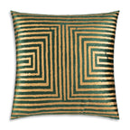Mona Green Gold Pillow