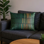 Mona Green Gold Lumbar Pillow - MONA02C-GNGD