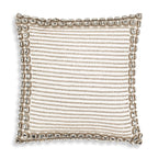 Sam + Misti Adriana Bedazzled Crystal White Pillow