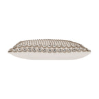 Sam + Misti Adriana Bedazzled Crystal White Pillow