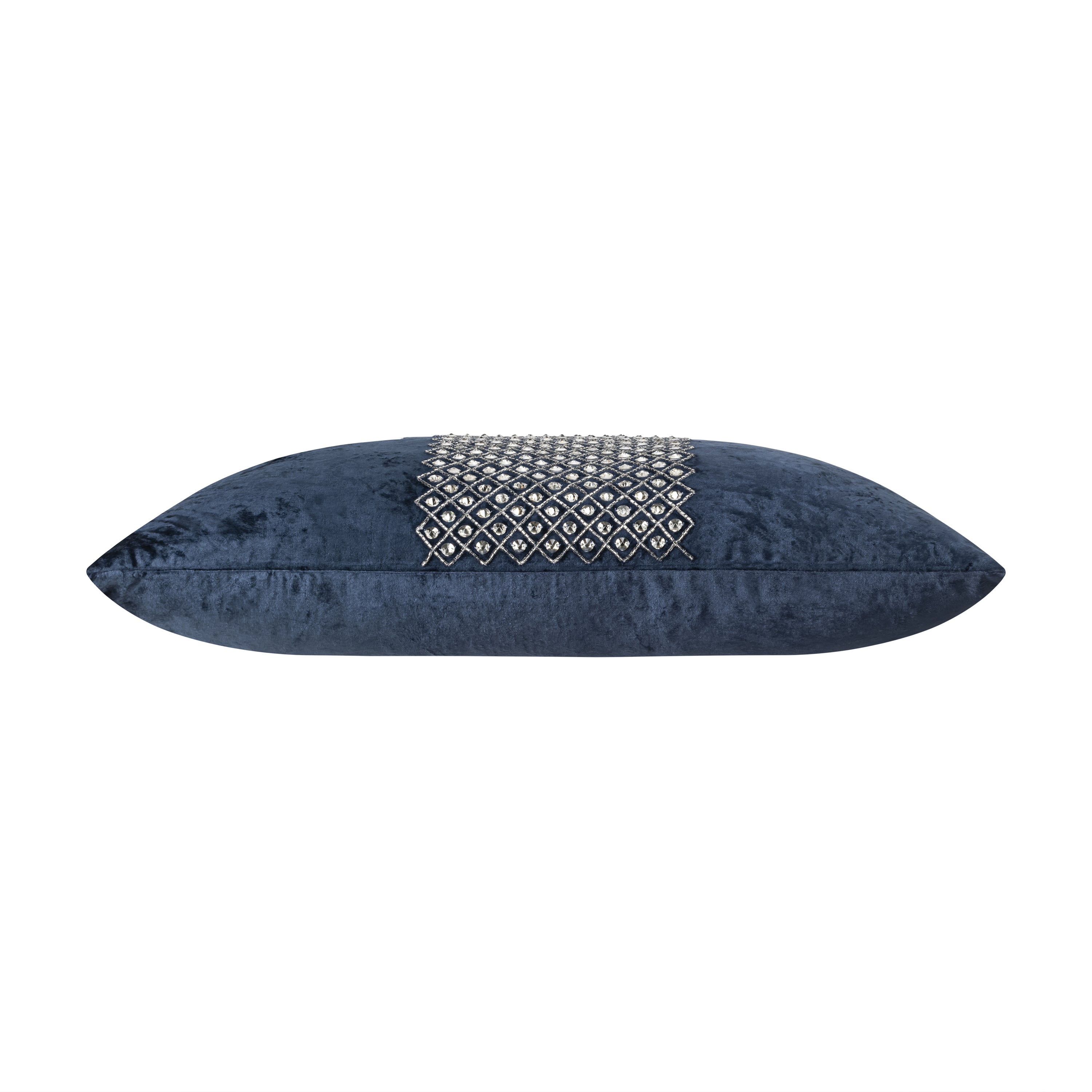 Juliet Bedazzled Crystal Navy Pillow