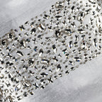 Lucy Bedazzled Crystal Silver Pillow