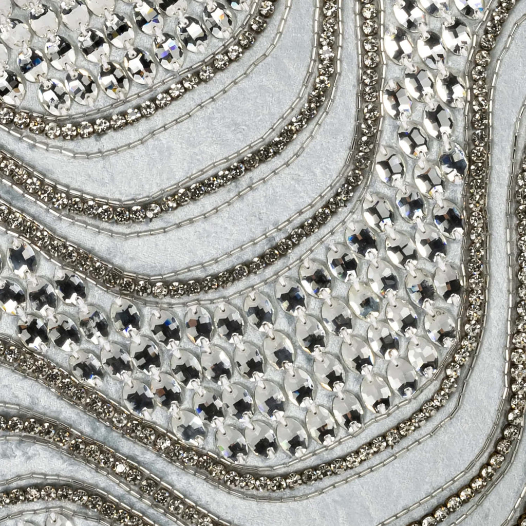 Noelle Bedazzled Crystal Mist Lumbar Pillow
