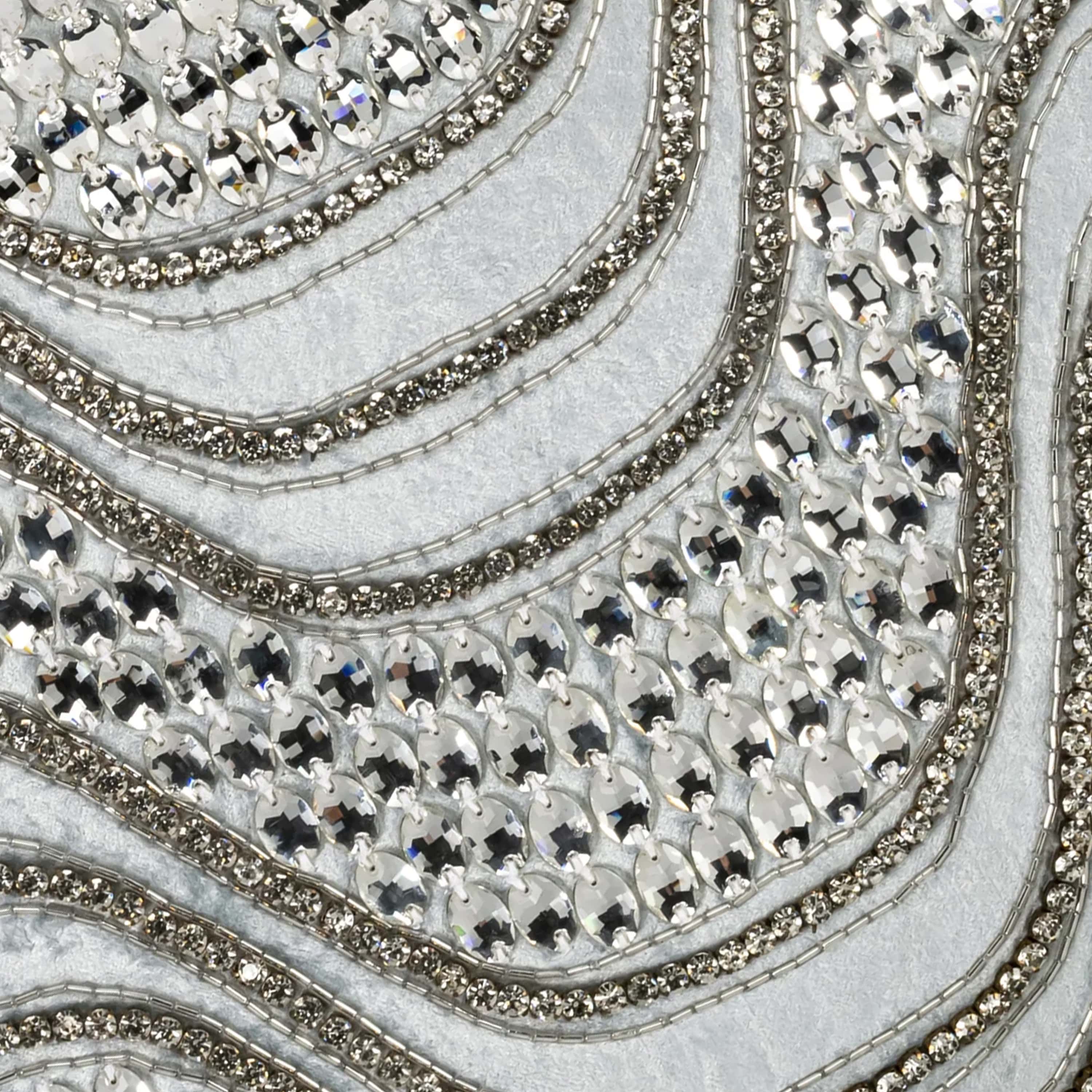 Noelle Bedazzled Crystal Mist Lumbar Pillow
