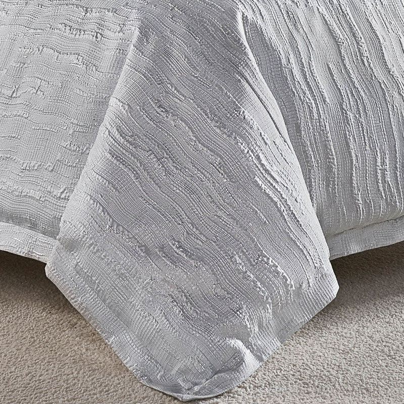 Naja Grey Silver Duvet Set
