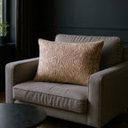 Nala Beige Jacquard Lumbar Pillow - NALA01C-BG