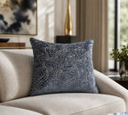 Nala Geometric Charcoal Pillow - NALA02J-CH