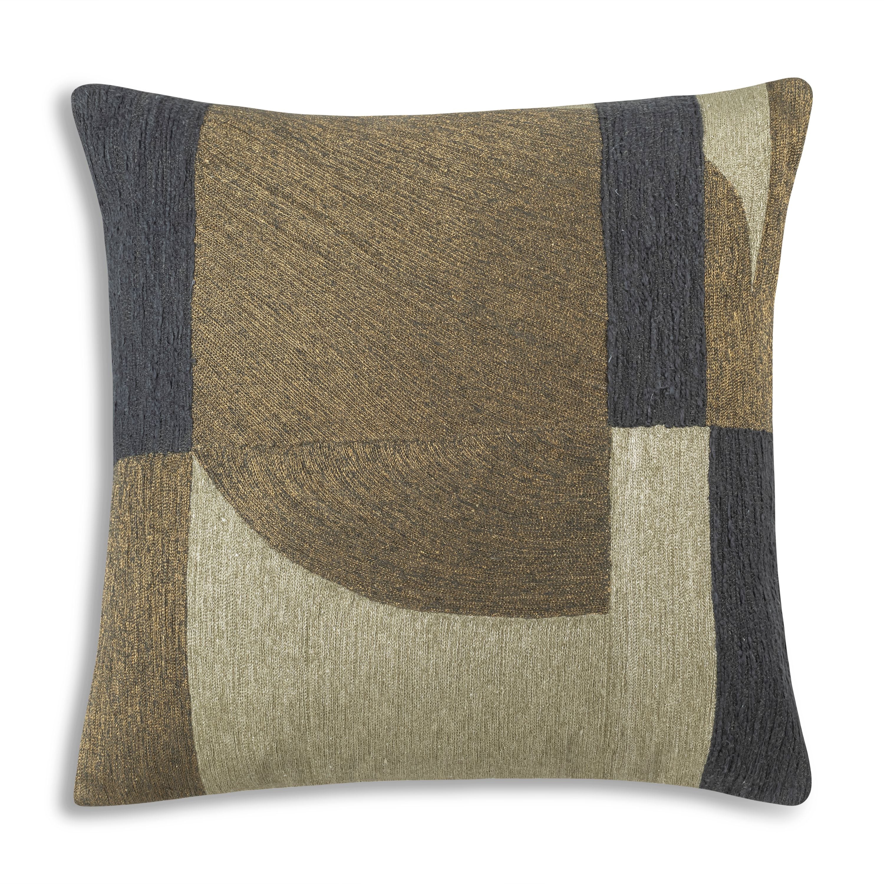 Nim Metallic Gold and Silver Pillow