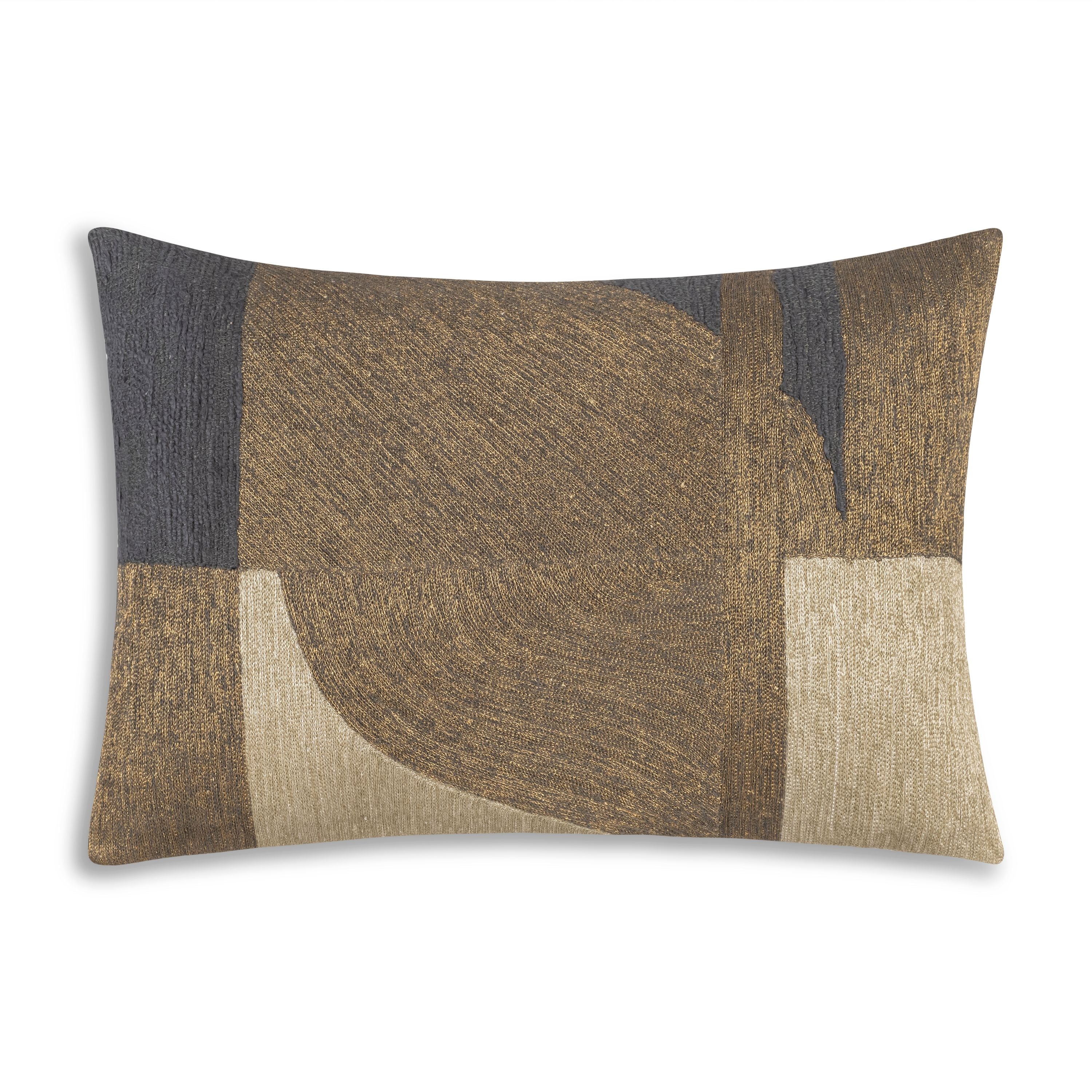 Nim Metallic Gold and Silver Pillow