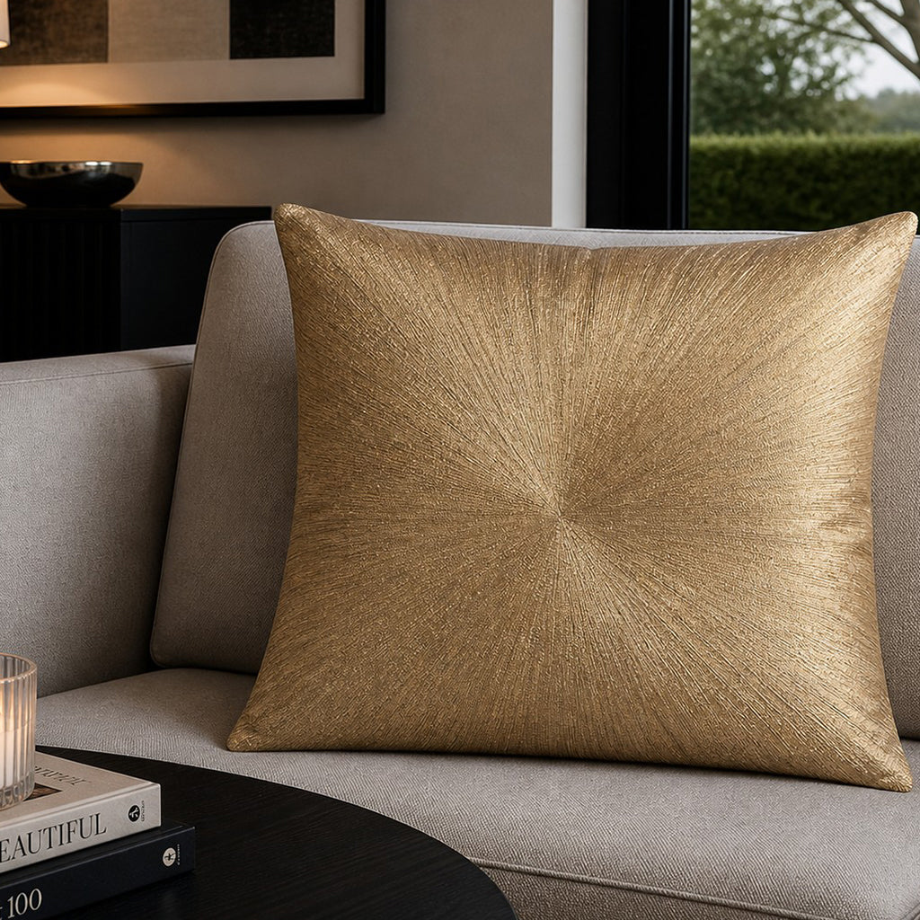 Nim Light Brown Linen Pillow - NIM03A-LB