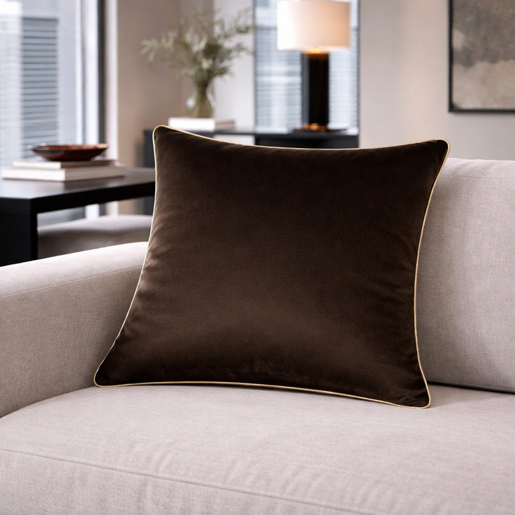 Noah Chocolate Gold Pillow