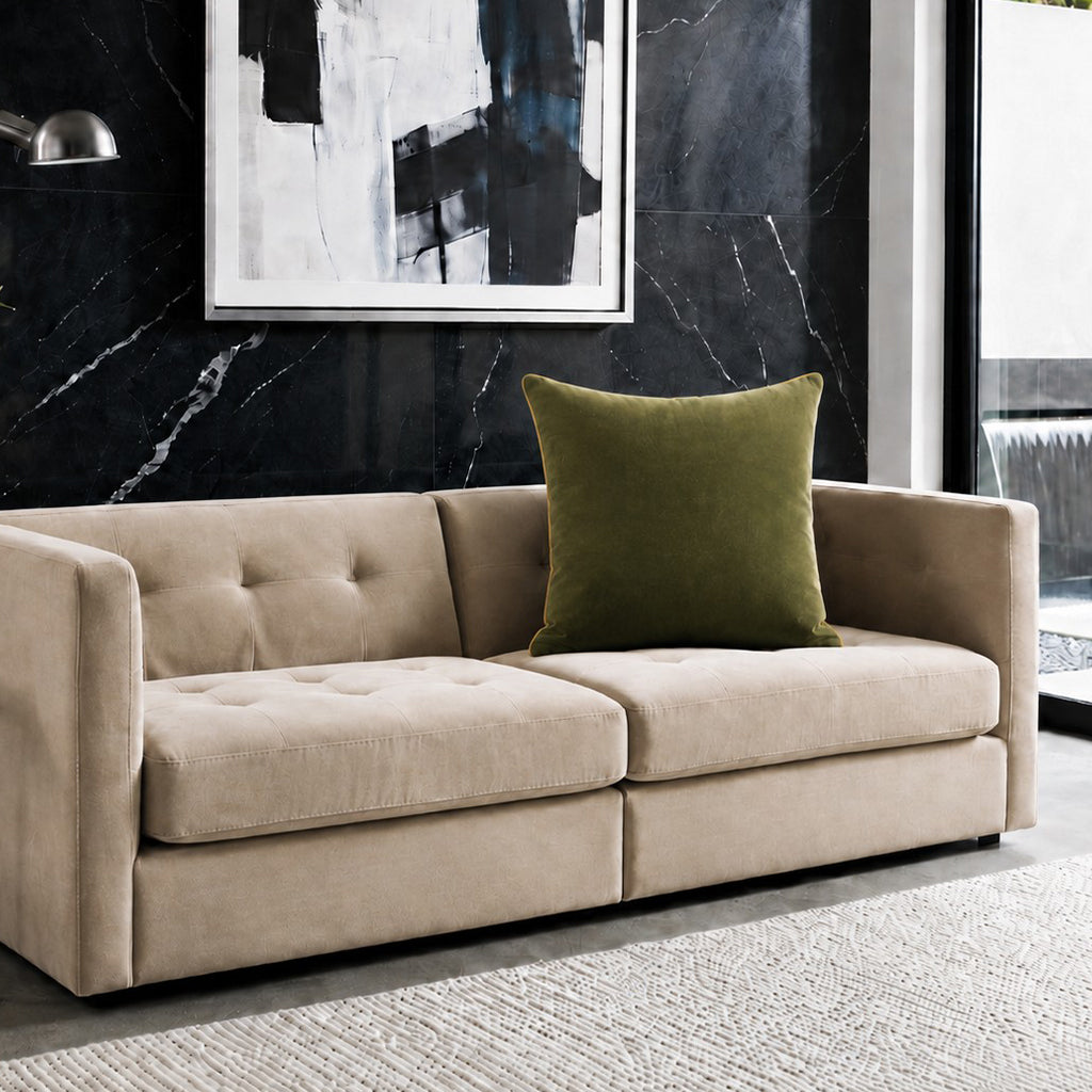 Noah Green Gold Velvet Pillow - NOAH01F-GNGD