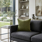 Noah Green Silver Velvet Pillow - NOAH01F-GNSV