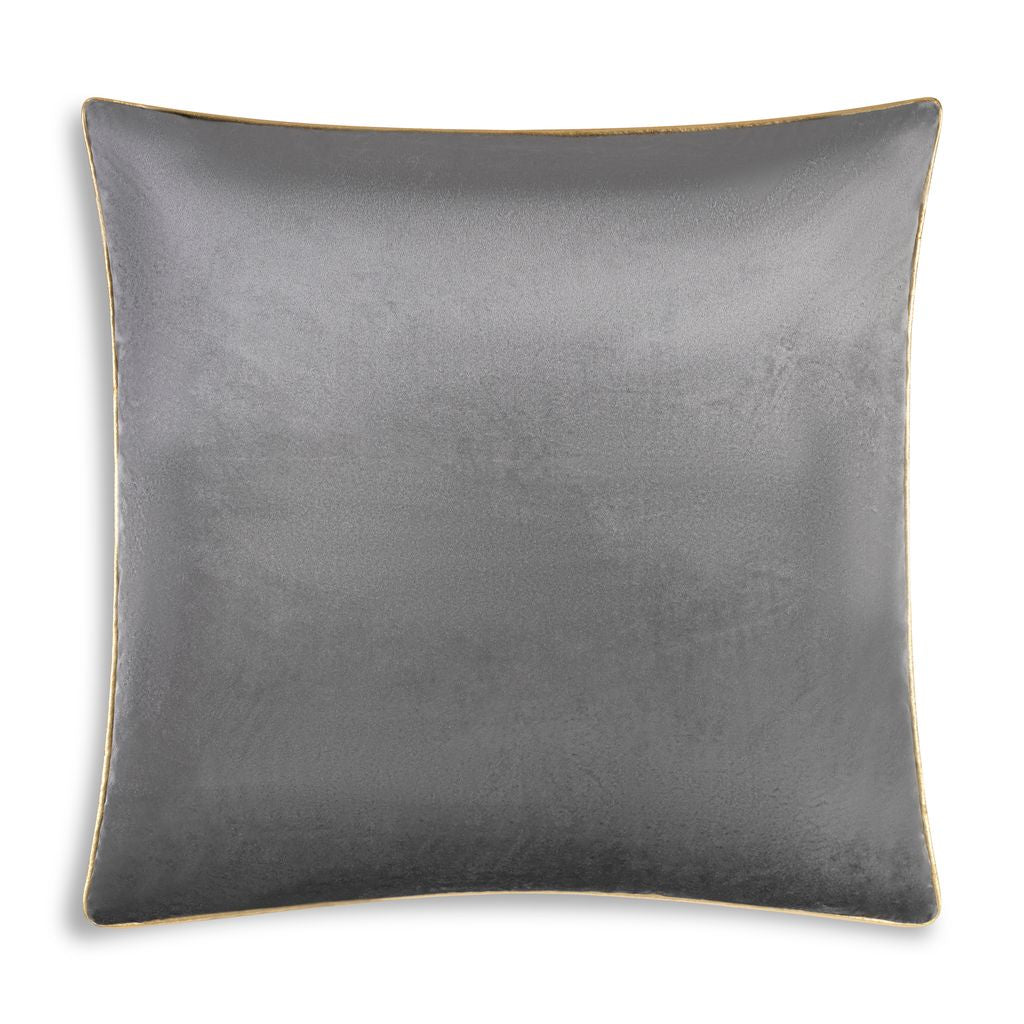 Noah Grey Gold Velvet Pillow
