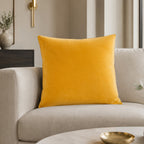 Noah Mustard Gold Velvet Pillow - NOAH01F-MSGD