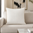 Noah White Gold Velvet Pillow - NOAH01F-WTGD