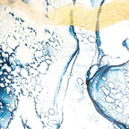 Noor Blue And Gold Pillow