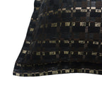 Onyx Black Striped Euro Sham