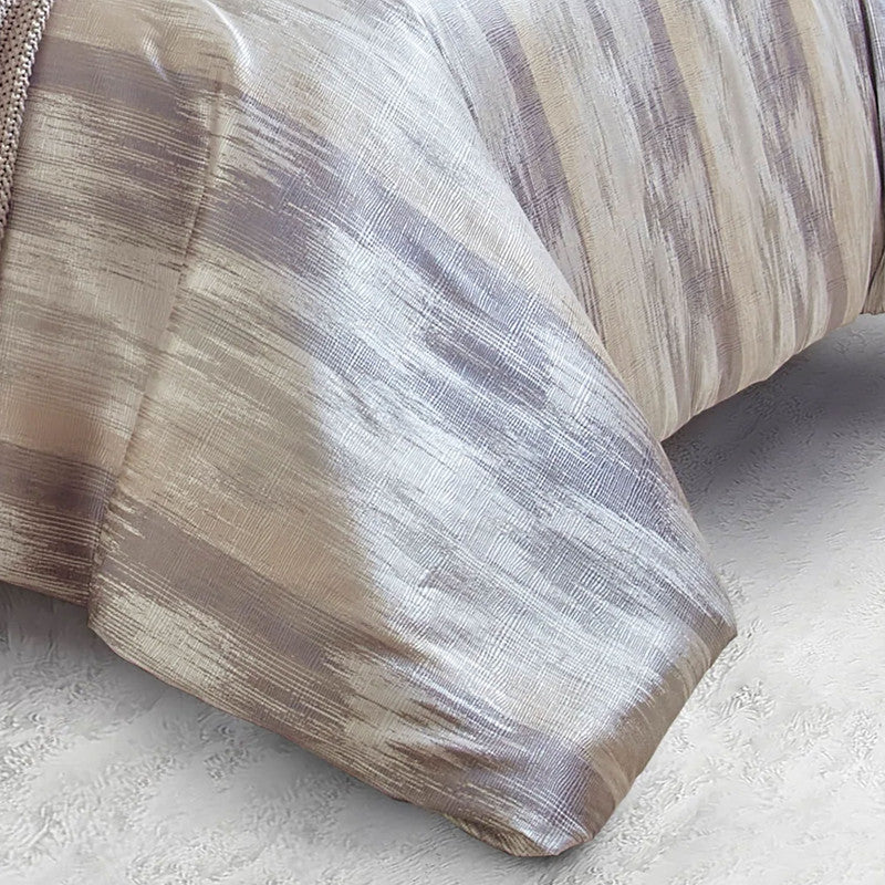 Opal Grey And Gold Duvet