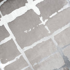 Oslo Grey And Silver Velvet Pillow