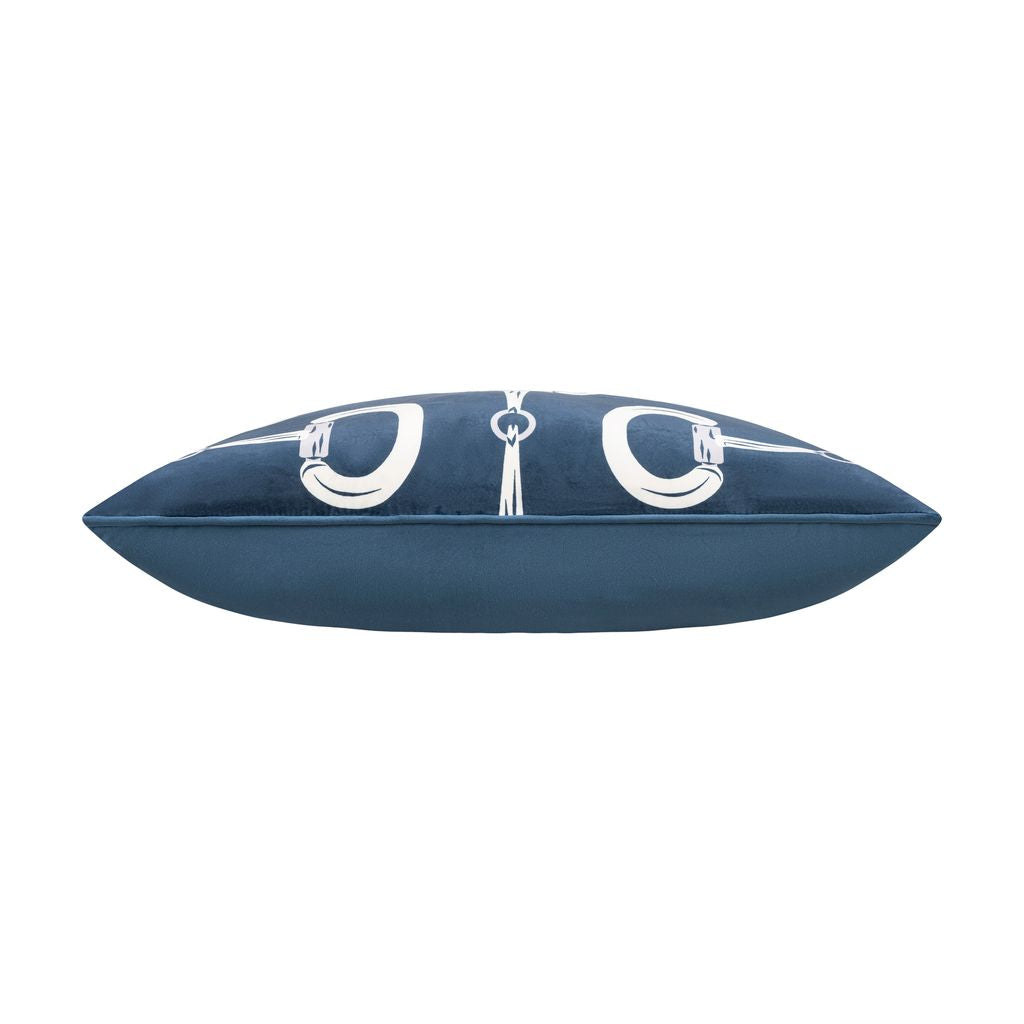 Phoenix Equestrian Bit Pillow – Navy