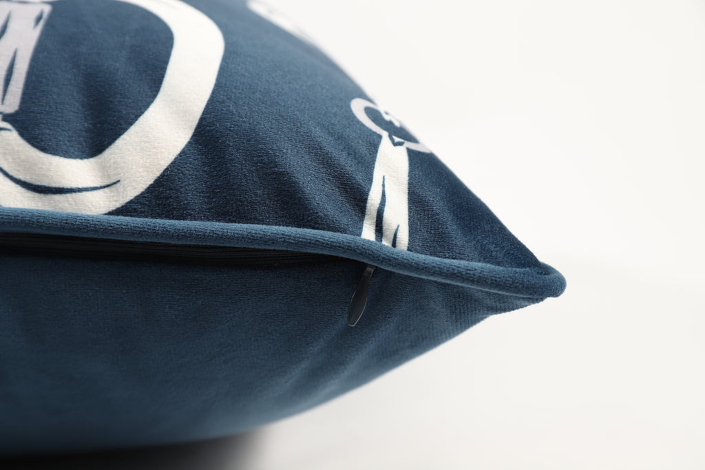 Phoenix Equestrian Bit Pillow – Navy