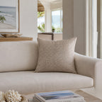Piper Acrylic Knit Gold Pillow - PIPER01J-GD
