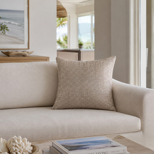 Piper Acrylic Knit Gold Pillow - PIPER01J-GD