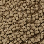 Pompom Woven Beige Pillow