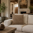 Pompom Woven Beige Pillow - POMPOMA-BG