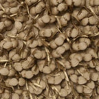 Pompom Woven Beige Pillow