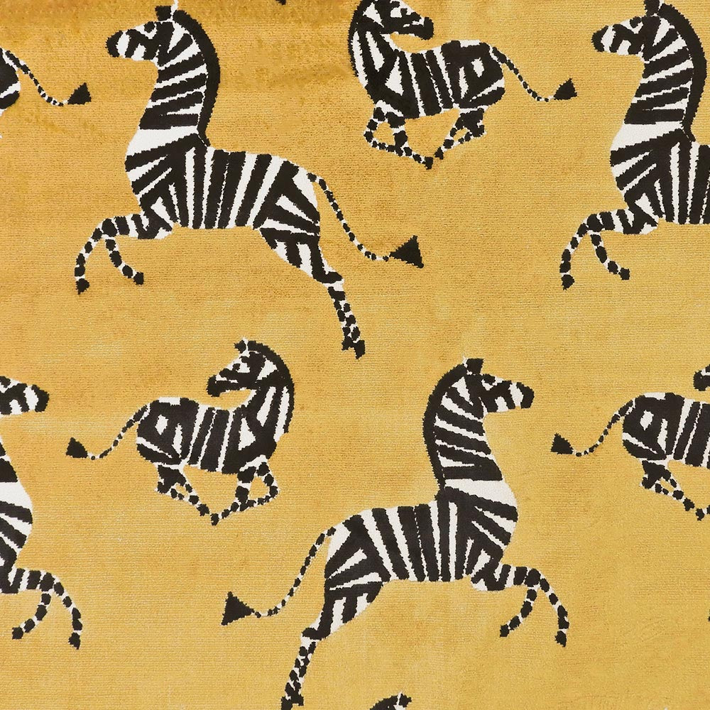 Amber Zebra Mustard Pillow