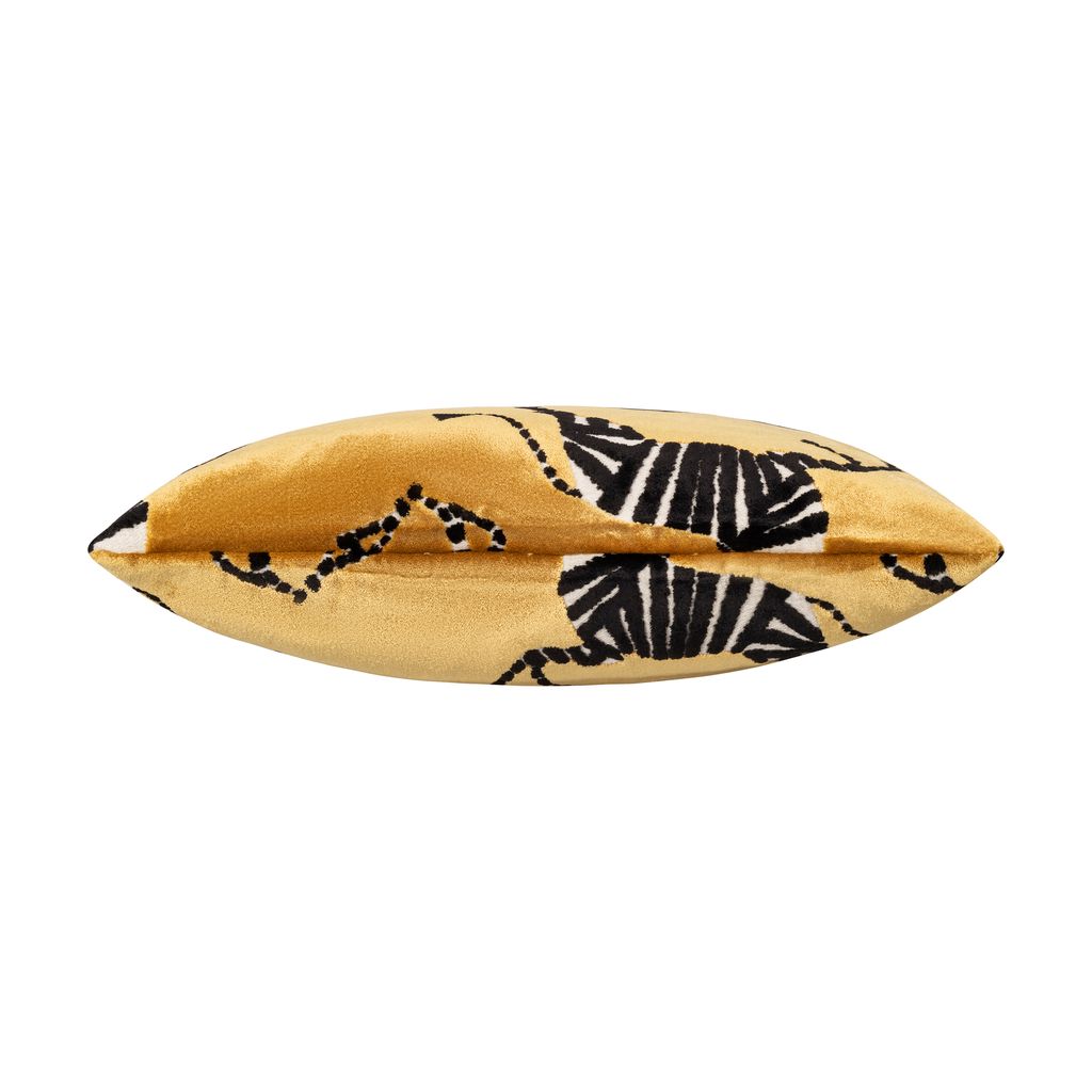 Amber Zebra Mustard Pillow