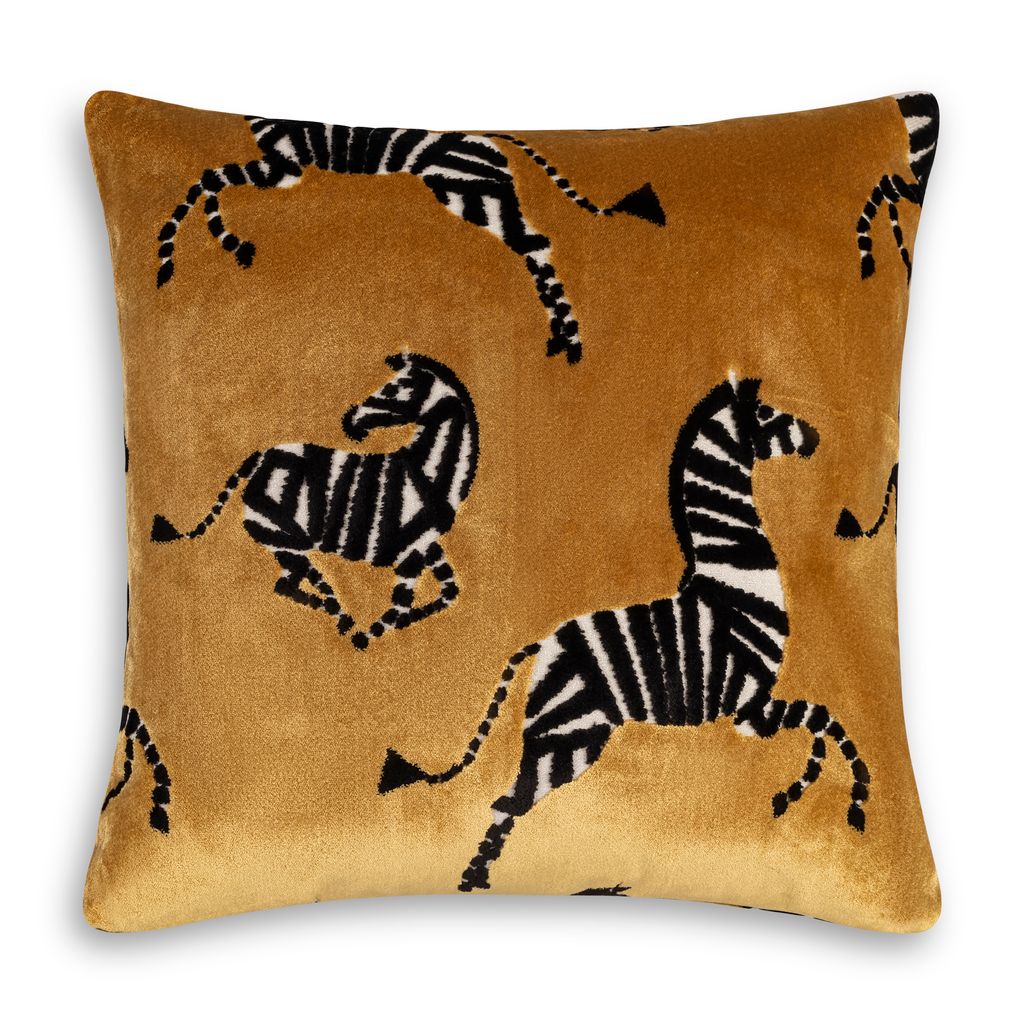 Amber Zebra Mustard Pillow