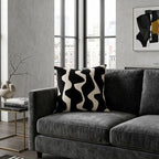 Axel Black Wavy Pillow - R-AXEL01J-IVBK