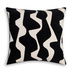 Axel Black Wavy Pillow