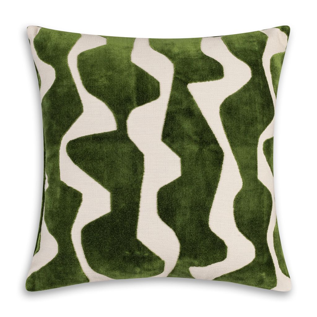 Axel Green Wavy Pillow