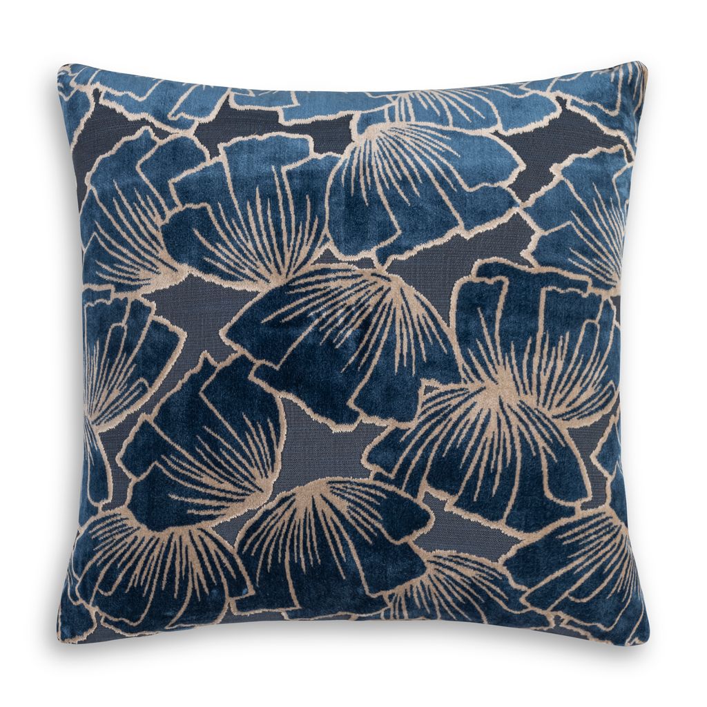 Blue Bloom Pillow