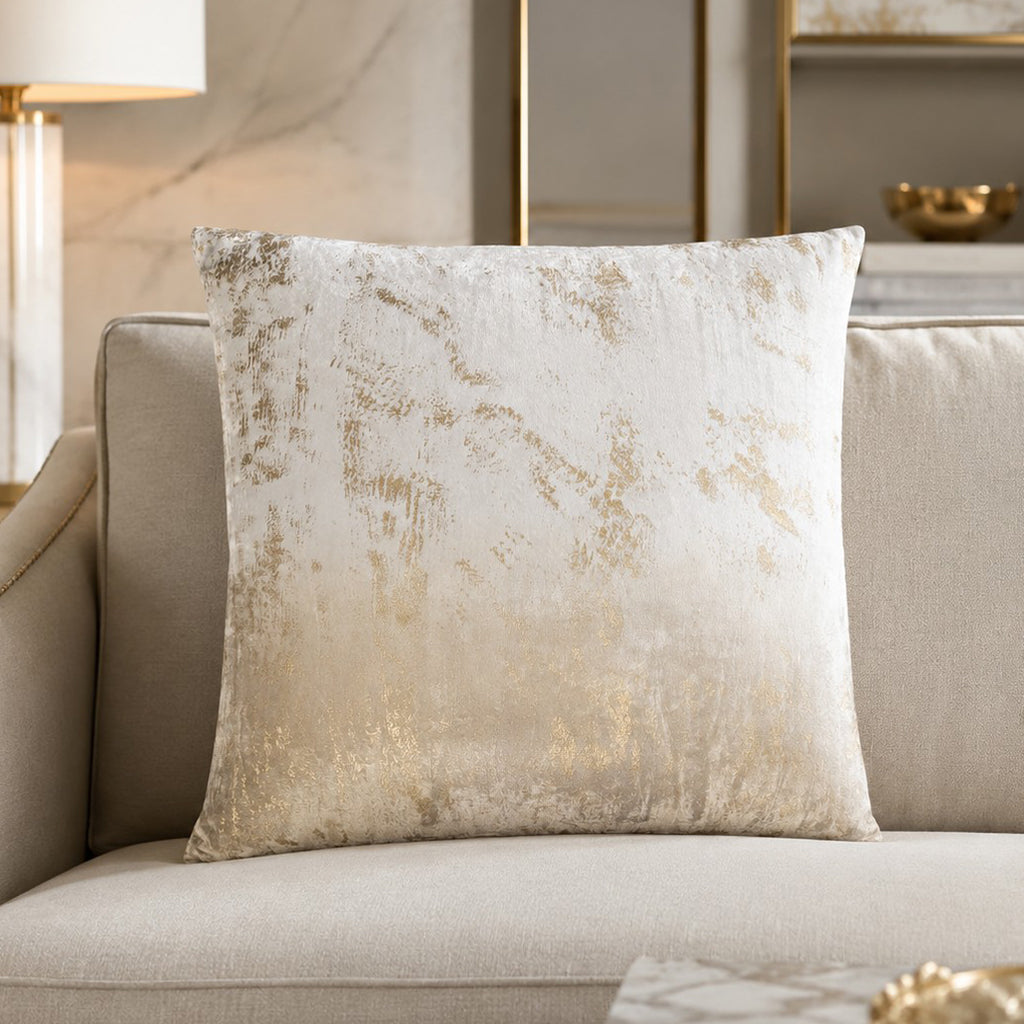 Raina Ivory Ombre Velvet Pillow - RAINA08J-IV