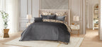 Rhodes Charcoal Quilt Set