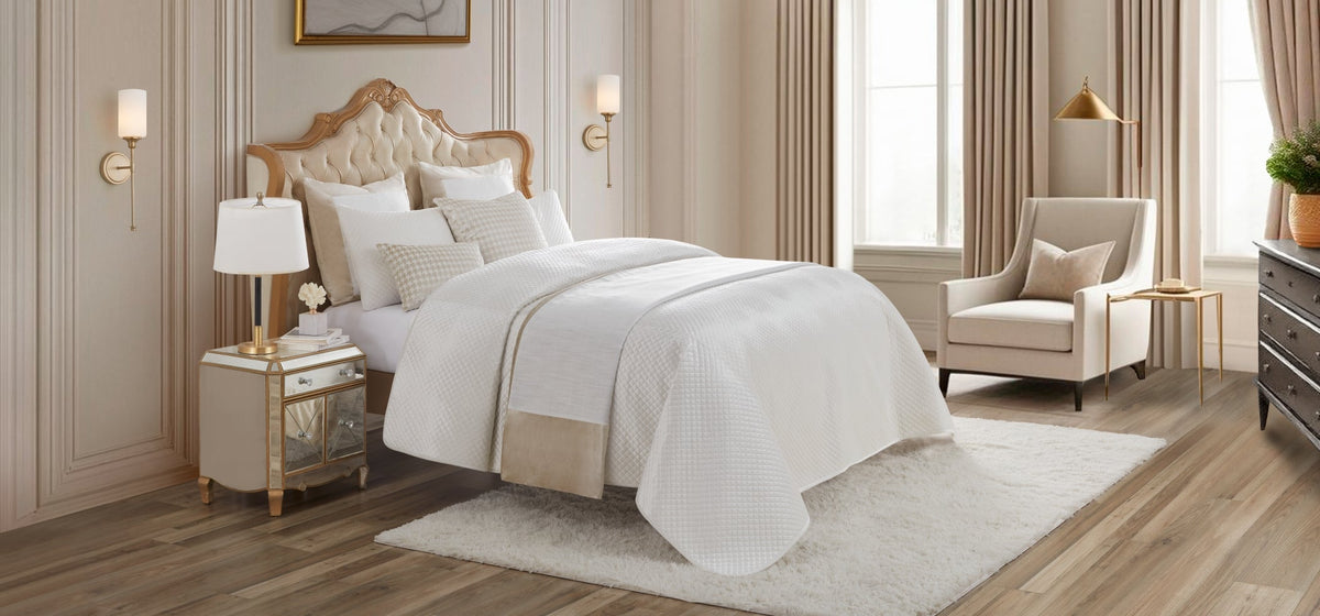 Rhodes Ivory Quilt Set – cloud9design