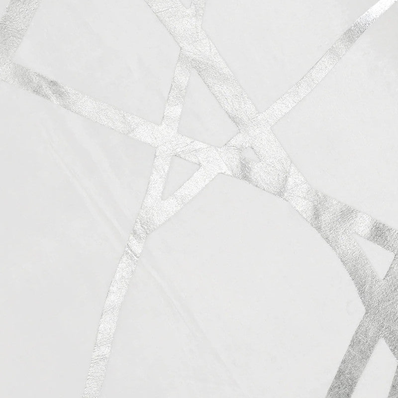 Rica Ivory and Silver Euro Sham