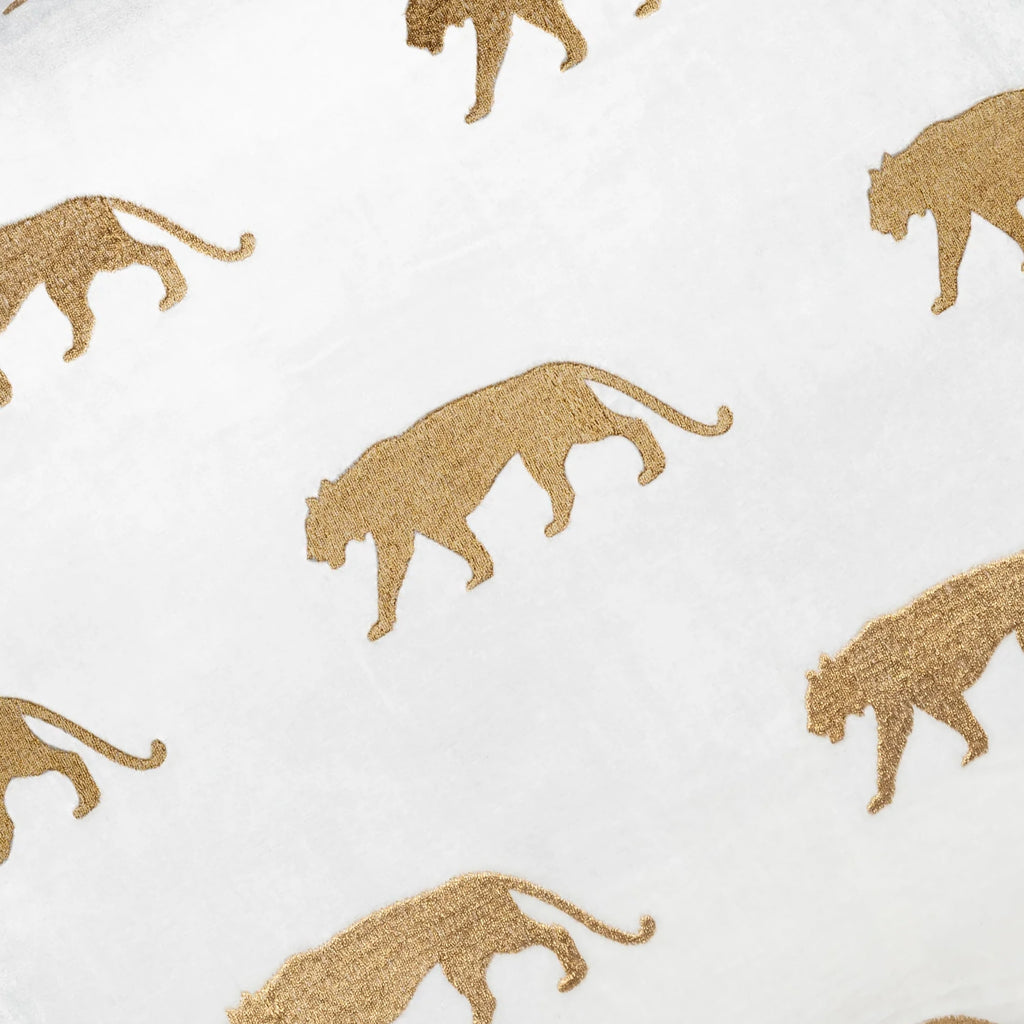 Rica Black Gold Embroidered Pillow